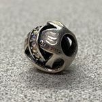 Retired Chamilia 925 Sterling AB Crystal Enamel Infinity 2012 Collectors Charm Silver Photo 4