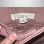 Loft  Women’s Size 4 Cargo Shorts Cut Off Mid Rise 4”Inseam Rose Shorts NWOT Photo 3