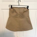 ZARA NWT  Tan Khaki Women's tube top tank SMALL Photo 1
