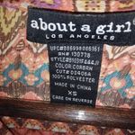 About A Girl  XS Mauve Orange Draped Top Photo 6