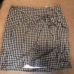 Madewell  Black white gingham skirt Photo 0