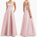 Alfred Sung NEW  bustier tie back bustier top corset back ballet pink size 10 Photo 1