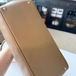 Dooney & Bourke Pebble Grain Zip Top Satchel Tote Taupe Brown Leather No Strap Photo 7