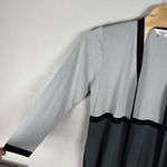 Misook Exclusively  Open Front Cardigan Gray Black Womens XL Career Office Photo 2
