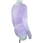 Sundry  Lilac Purple White Tye-Dye Long Sleeve Round Neckline Shirt Size 2 NWT Photo 7