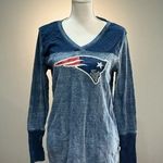 Blue Touch Maternity Patriots Logo L/S Tee Size L EUC Size L Photo 0