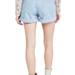 Isabel Marant Etoile Marius Light Blue Cotton Tie Waist Utility Shorts 38 NWOT Photo 2
