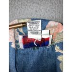 Vintage Country Wear Denim Floral Shirt Women Large Button Up Retro Western Blue Photo 6