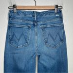 Mother The Roller Fray Jeans in Riding the Cliffside 26 Blue Photo 13