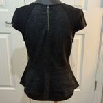 Robert Rodriguez ROBERT‎ RODRIGUEZ - Peplum Blouse Small Black Snake Zipper Photo 3