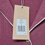 Eberjay Eberjey Gisele Womens Long Sleeve PJ Top Only Pink White Sz S NWT Photo 2