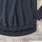 Under Armour Rival Fleece Logo Hoodie Women M Black Funnel Neck Loose Fit Lounge Photo 3