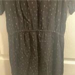 Sessùn+ Black Patterned Short Sleeve Casual DRAWSTRING waist Dress Basic Size M Photo 3