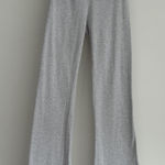 SKIMS  Fold Over Pants Womens Small Gray Heather Jersey Flare Wide Leg Lounge Photo 0