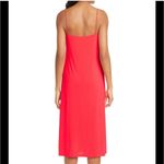 Le Superbe NWT Entourage Midi Slip Dress Hot Pink Coral Neon Slinky Satin size S Photo 10