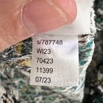 LOFT Outlet Petite Floral Print Smocked Neck Long Sleeve Blouse Women's MP Green Size undefined Photo 4