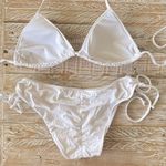💍White Wedding Triangle & Scrunch Butt String Bikini💍 ~lg White Photo 6