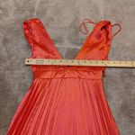 Sincerely Jules  Size Extra Small XS Pink Shiny Dress Deep V Cut NWOT Summer Photo 4