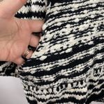 Free People  Sz M Poncho Sweater Rosie Lee Cowl Neck Chunky Knit Oversized Aztec Photo 7