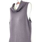St John Santana Knit Sleeveless Cowl Neck Sweater Dress Size 6 Grayish Purple Photo 3