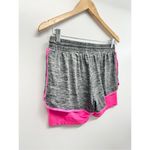 Champion Shorts Womens Size Large Gray Neon Pink Athletic Drawstring Breathable Photo 4