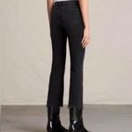 All Saints Black Straight Leg Cropped Jeans - Size 27 Photo 3
