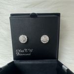 New Stud Earrings (1/10 Ct. ) Silver Photo 5