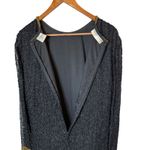 Night Vogue Vintage Silk Beaded Black Dress Evening Formal Occasion size Medium Photo 5