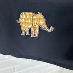 Vintage African Safari Animals Black Skirt Size XL Photo 6