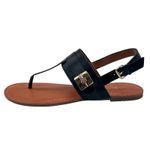 Tommy Hilfiger Thong Sandals Womens 10M Black Buckle Detail Summer Shoes Photo 1