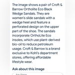 Croft & Barrow Women's Black Slip-On low wedge Shoes 7 Photo 11