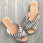 Lulus ✨ Koren Black Striped Espadrille Slide Sandals
 ✨ Photo 4