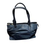 TUMI Georgiana Business Tote in Blue Nylon with Leather Trim Travel Work Caryall Photo 0