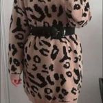 ✨HP✨Drop Shoulder Leopard Sweater Dress✨ Tan Size L Photo 5
