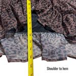 NEW KOKO + MASON Leopard Print Ruffle Midi Dress Holiday Event Wedding Guest M Brown Size M Photo 11