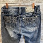 Miss Me  Womens 29 Jeans Signature Boot‎ Cut Denim Studded Embroidery Rhinestone Photo 5