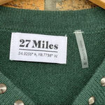 27 miles dark green cashmere sweater size xtra small Green Photo 5