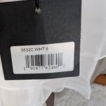 Mac Duggal Ieena for High Low Tiered Chiffon Gown White Size 6 Photo 5