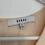 Anthropologie RO&DE Cream Beige Sequin Overlay Sleeveless Cutout Back Tank Top M Photo 4