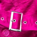 INC Raspberry pink trench satin coat Medium Photo 5