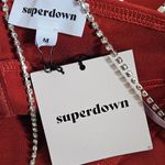 superdown  Jaxie Diamond Strap Mini Dress‎ NWT Size Medium Red Bodycon Photo 8