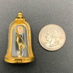 Disney Beauty And The Beast Pin Enchanted Rose In Glass Gold Photo 7