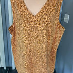 Maggie Barnes Vintage  Cheetah‎ Animal Print Sleeveless Tank Top Photo 0