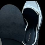 Reformation  Angie Leather Loafer Mule (black/white) 7 Photo 9