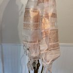 NEW vintage silk shawl Elegant Gold Jacquard Stoles Embroidered wool silk blend Photo 7