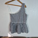 Crown & Ivy  Gingham Peplum Top Photo 3