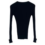 NWT Dip Cardigan Womens XS Black Ribbed Button Front V Photo 2