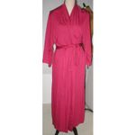 Natori NWT New Designer Wrap Robe Womens XL Soft Red Modal Long Pockets Belt Photo 2