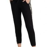 NWT Monrow Super Soft Cashmere blend black vintage sweatpants Camo stripe Medium Photo 7