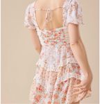 Altar'd State NEW Altar’d State Coral Peach Aderny Floral Mini Dress Size Large NWT Photo 3